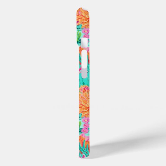 Modern Blooming Cacti Personalized Case-Mate iPhoneケース (裏面 / 左)