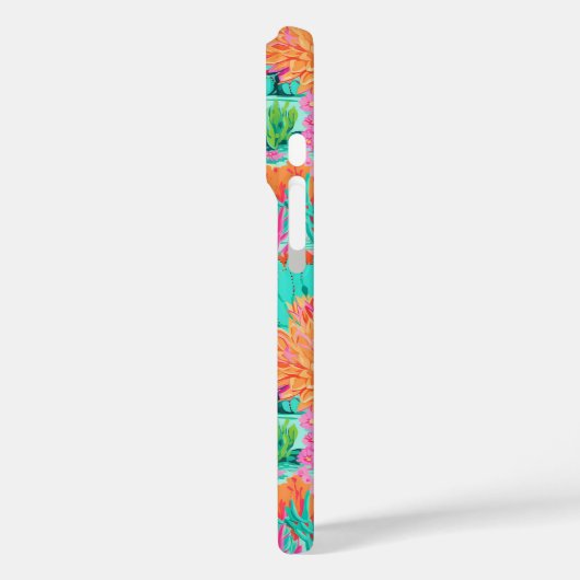 Modern Blooming Cacti Personalized Case-Mate iPhoneケース (裏面 / 左)