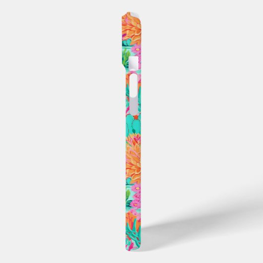 Modern Blooming Cacti Personalized Case-Mate iPhoneケース (裏面 / 左)
