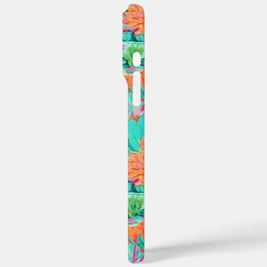 Modern Blooming Cacti Personalized Case-Mate iPhoneケース (裏面 / 左)