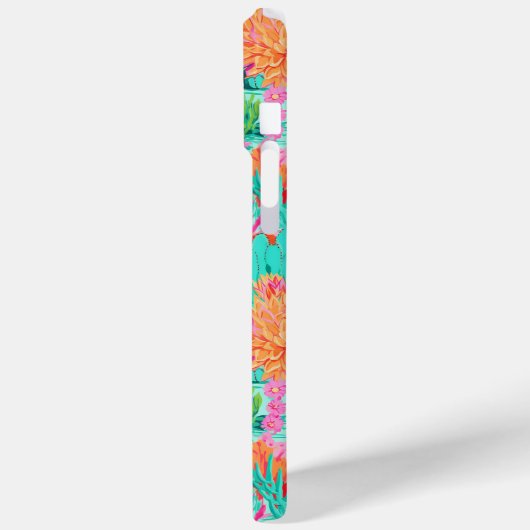 Modern Blooming Cacti Personalized Case-Mate iPhoneケース (裏面 / 左)