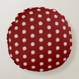 Modern Blooming Floral Round Home Pillow ラウンドクッション