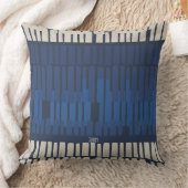 Modern Blue Abstract Geometric クッション (ブランケット)