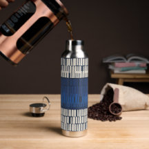 Modern Blue Abstract Geometric Wall Art