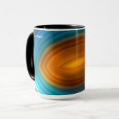 Modern Blue Agate Slice Gold マグカップ (正面左)