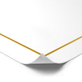 Modern Blue and Gold Certificate of Appreciation P ポスター (角)