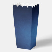 Modern Blue Bar Mitzvah Party Popcorn フェイバーボックス (裏面)