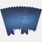 Modern Blue Bar Mitzvah Party Popcorn フェイバーボックス (見開き)