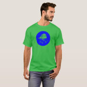 Modern Blue Circular Sea Arch Icon Tシャツ (正面フル)