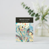 Modern Blue Colorful Marble Jewelry Display Card 名刺 (スタンド正面)