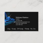 Modern Blue Commercial House Cleaning Service 名刺 (裏面)