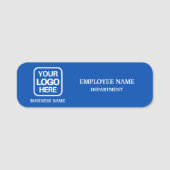 Modern Blue Custom Business Name Tag 名札 (正面)