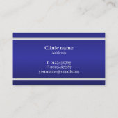 Modern Blue Dental Professional  名刺 (裏面)