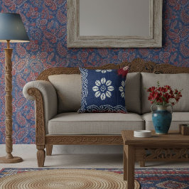 Modern blue elegant stylish contemporary chic クッション