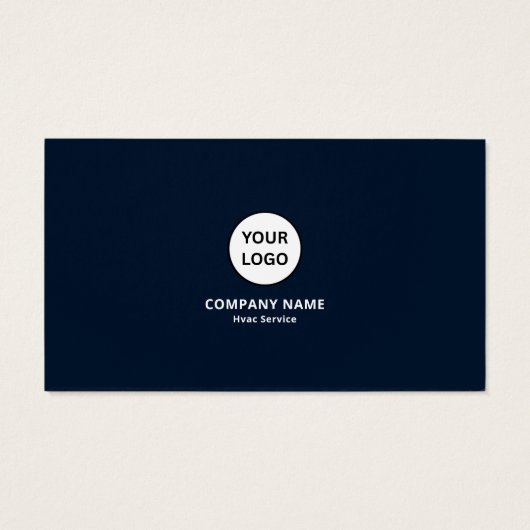 Modern Blue  Geometric Corporate Business Card (裏面)
