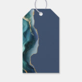 Modern Blue & Gold Graduation Thank you  ギフトタグ (裏面)