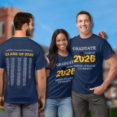 Modern Blue Graduation Class 2026 Keepsake Tシャツ