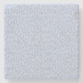 Modern Blue Heart ストーンコースター (正面)