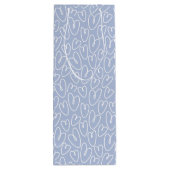 Modern Blue Heart ワインギフトバッグ (裏面)