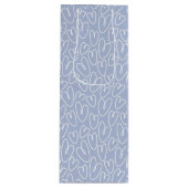 Modern Blue Heart ワインギフトバッグ (正面)