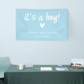 Modern Blue it's a BOY Baby Shower 横断幕 (トレードショー)