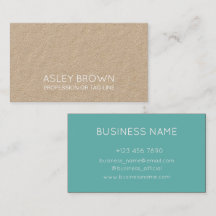 Modern Blue Minimalist Kraft Consultant