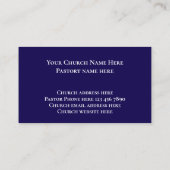 Modern Blue Nebula John 3:16 Bible Scripture 名刺 (裏面)