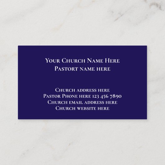 Modern Blue Nebula John 3:16 Bible Scripture 名刺 (裏面)