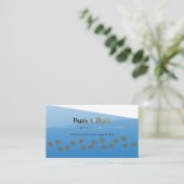 Modern Blue Pet Grooming Business Card – Customiza 名刺 (スタンド正面)