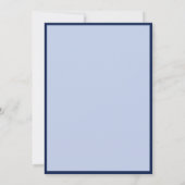 Modern Blue Photo Frame Graduation Party 招待状 (裏面)