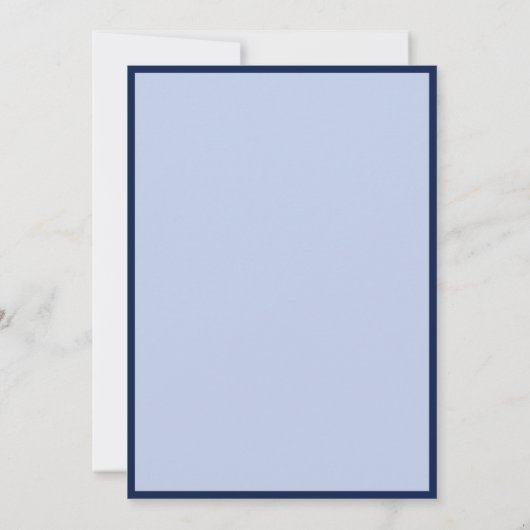 Modern Blue Photo Frame Graduation Party 招待状 (裏面)