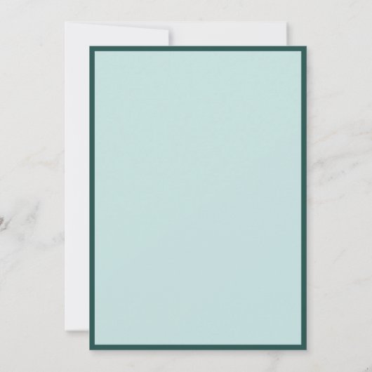 Modern Blue Photo Frame Graduation Party 招待状 (裏面)