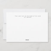 Modern Blue Photo Graduation 2026 announcement  シーズンカード (裏面)