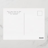 Modern Blue Photo Graduation 2026 announcement  箔シーズンポストカード (裏面)