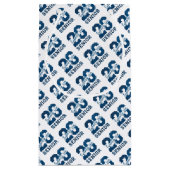 Modern Blue SENIOR Graduation スモールペーパーバッグ (裏面)