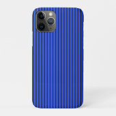 Modern Blue Striped Simple Chic Design Case-Mate iPhoneケース (裏)