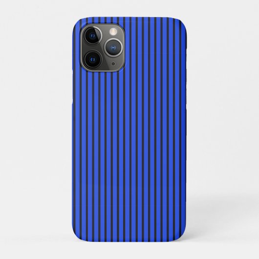 Modern Blue Striped Simple Chic Design Case-Mate iPhoneケース (裏)