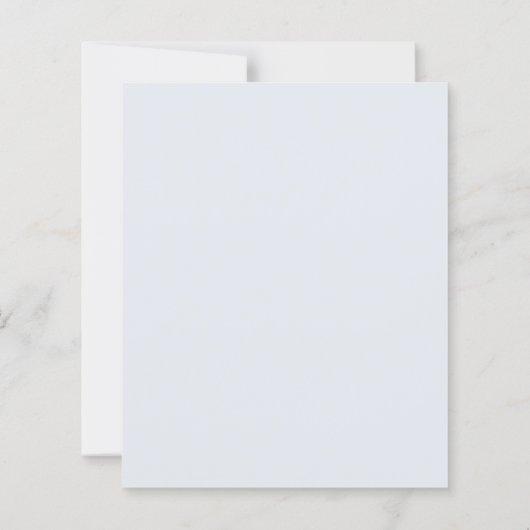 Modern Blue Stripes Elegant Budget Wedding Invite (裏面)