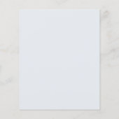 Modern Blue Stripes Elegant Budget Wedding Invite チラシ (裏面)