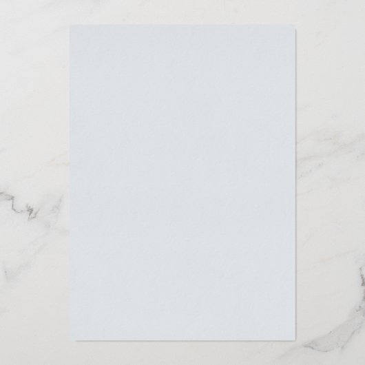 Modern Blue Stripes Elegant Wedding 箔招待状 (裏面)