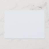 Modern Blue Stripes Elegant Wedding RSVP Card (裏面)
