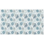 Modern Blue Water Lilies Monet Style テーブルクロス (正面(横))