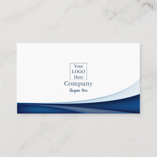 Modern Blue Wave Car Sales Commercial  名刺 (裏面)