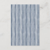 Modern Blue Wedding Honeymoon Fund エンクロージャーカード (裏面)