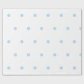 Modern Blue & White Polka Dots Pattern ラッピングペーパー (フラット)