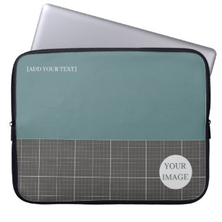 Modern Blueprint Geometric Grid Laptop Sleeve LS02 ラップトップスリーブ