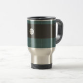 Modern Blueprint Grid Insulated Travel Mug TM01 トラベルマグ (正面右)