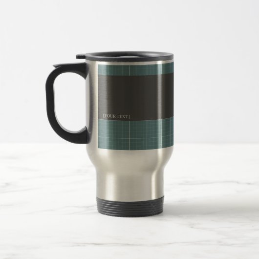 Modern Blueprint Grid Insulated Travel Mug TM01 トラベルマグ (左)