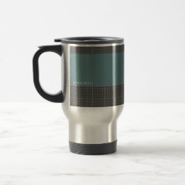 Modern Blueprint Grid Insulated Travel Mug TM02 トラベルマグ