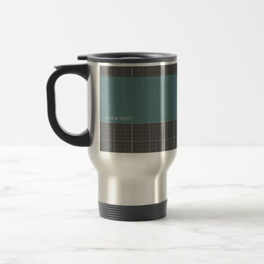 Modern Blueprint Grid Insulated Travel Mug TM02 トラベルマグ (左)